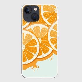 Чехол для iPhone 13 mini с принтом АПЕЛЬСИН | ORANGE в Курске,  |  | citrus | orange | summer | апельсин | витамин | витамины | лето | цитрус | цитрусовый | цитрусовый микс