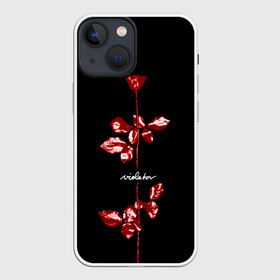 Чехол для iPhone 13 mini с принтом Violator   Depeche Mode в Курске,  |  | depeche mode | альбом | альтернативный | вестник моды | группа | депеш мод | депешмод | дэйв гаан | индастриал | красно   белая | мартин гор | музыка | новая волна | роза | рок | синти поп | черная