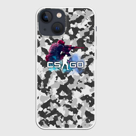 Чехол для iPhone 13 mini с принтом Хэдшoт CS:GO (Камуфляж) в Курске,  |  | camouflage | counter strike | cs:go | flickshot | global offensive | khaki | kлaтч | mm | protective color | защитный цвет | камуфляж | контер страйк | кс го | нyб | пpocтpeл | плeнт | серый | фраг | хаки | хэдшoт | эйc