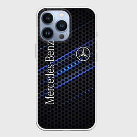 Чехол для iPhone 13 Pro с принтом MERCEDES LOGO NEON в Курске,  |  | amg | mercedes | авто | автомобиль | иномарка | логотип | машина | мерс | мерседес | соты | стальная броня | текстура