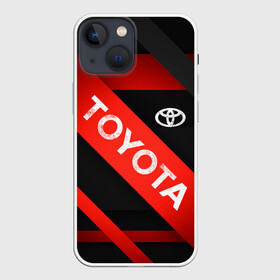 Чехол для iPhone 13 mini с принтом TOYOTA LINES в Курске,  |  | toyota | авто | автомобиль | логотип | машина | надпись | текстура | тоета | тойота