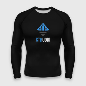 Мужской рашгард 3D с принтом Strudio logo(color) в Курске,  |  | kingdoms life | strudio | игры | пиксели | простота | стратегии