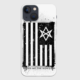 Чехол для iPhone 13 mini с принтом BMTH флаг в Курске,  |  | bmth | bring me the horizon | horizon | группы | музыка | рок