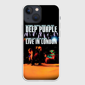 Чехол для iPhone 13 mini с принтом Deep Purple   Live In London в Курске,  |  | deep purple | альбом | гловер | группа | дееп | деп | ди | дип перпл | диперпл | дипперпл | иэн гиллан | иэн пэйс | лого | логотип | метал | морс | пепл | прогрессивный | психоделический | рок | символ | хард