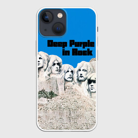 Чехол для iPhone 13 mini с принтом Deep Purple in Rock в Курске,  |  | deep purple | альбом | гловер | группа | дееп | деп | ди | дип перпл | диперпл | дипперпл | иэн гиллан | иэн пэйс | лого | логотип | метал | морс | пепл | прогрессивный | психоделический | рок | символ | хард