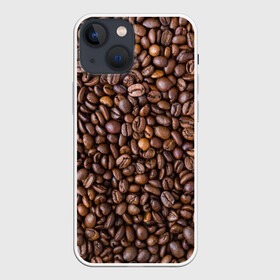 Чехол для iPhone 13 mini с принтом Кофемания в Курске,  |  | black | coffee | coffee beans | coffeemania | roasted | жареные | зерна | кофе | кофейные | кофемания | черные