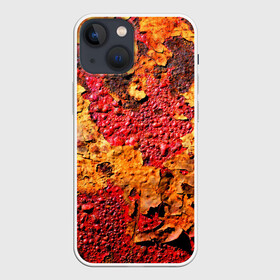 Чехол для iPhone 13 mini с принтом Живопись коррозии металла в Курске,  |  | art | bubbles | corrosion | metal | old | paint | painting | pop art | rust | арт | живопись | искусство | коррозия | краска | металл | пузыри | ржавчина | старая