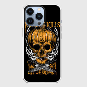 Чехол для iPhone 13 Pro с принтом Ice Nine Kills, You Cant Kill The Boogeyman в Курске,  |  | Тематика изображения на принте: heavy metal | ice nine | ice nine kills | ink | you cant kill the boogeyman | группы | метал | музыка | рок | тыква | череп