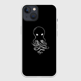 Чехол для iPhone 13 с принтом Small Octopus в Курске,  |  | draw | drawing | octopus | карандаш | милашка | море | морские обитатели | октопус | осьминог | осьминожка | рисунок | рисунок карандашом | рыба