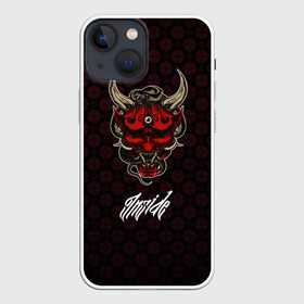 Чехол для iPhone 13 mini с принтом Beast Inside в Курске,  |  | dragon | inside | japan | lettering | samurai | snake | дракон | змеи | самурай | япония
