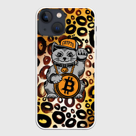 Чехол для iPhone 13 mini с принтом BitCoin кот в Курске,  |  | bitcoin | btc | альткоин | альты | биткоин | биток | бтс | бтц | крипта | криптовалюта