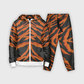 Детский костюм 3D с принтом Шкура тигра оранжевая в Курске,  |  | tiger | tiger fur | tiger hide | tiger texture | текстура тигра | тигр | тигровая