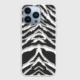 Чехол для iPhone 13 Pro с принтом Белая шкура тигра в Курске,  |  | tiger | tiger fur | tiger hide | tiger texture | текстура тигра | тигр | тигровая