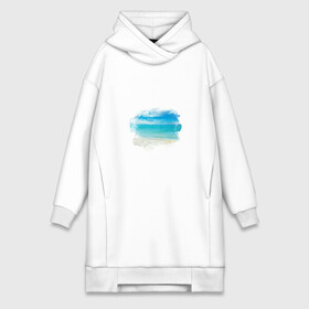 Платье-худи хлопок с принтом Кусочек морского рая в Курске,  |  | берег | вода | волны | лето | море | небо | облока | океан | пена | природа