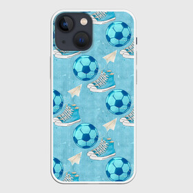 Чехол для iPhone 13 mini с принтом Юный футболист в Курске,  |  | мальчик | мяч | футбол | футболист | футбольный мяч | школьник