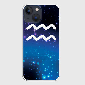 Чехол для iPhone 13 mini с принтом Водолей   Aquarius, Знак зодиака в Курске,  |  | aquarius | astrology | zodiac | zodiac sign | астрология | водолей | водолей знак зодиака | гороскоп | день рождения | знак зодиака | зодиак | зодиак водолей | подарок | символ | февраль | январь