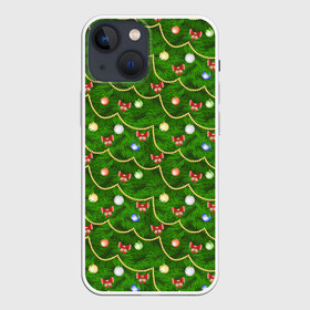 Чехол для iPhone 13 mini с принтом Новогодняя Ёлка с Игрушками в Курске,  |  | christmas | merry christmas | santa claus | дед мороз | ёлка | елочные шары | игрушки | новый год | подарки | праздник | с новым годом | сантаклаус | снегурочка | украшения