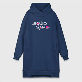 Платье-худи хлопок с принтом Squid Game Logo в Курске,  |  | logo | squid game | игра в кальмара | корейский сериал | лого | сериал | текст | фильм | южная корея