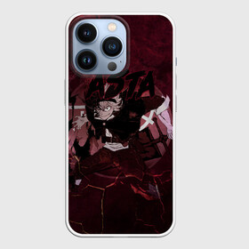 Чехол для iPhone 13 Pro с принтом Аста Черный клевер Red style в Курске,  |  | asta | black clover | bulls | акума | аста | быки | демон | пятилистник | черный клевер
