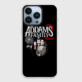 Чехол для iPhone 13 Pro с принтом Адамсы в Курске,  |  | Тематика изображения на принте: halloween | the addams family 2 | адамсы | гомес | горящий тур | мартиша | мультфильм | семейка аддамс | ужасы | хэллоуин