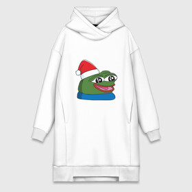 Платье-худи хлопок с принтом Pepe, pepe happy, Пепе хеппи, pepe happy new year в Курске,  |  | frog pepe | happy | happy new year | mem | meme | peepo | pepe | pepe happy | pepe happy new year | лягушка пепе | лягушонок | лягушонок пепе | пепе хеппи | хеппи