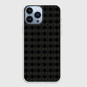 Чехол для iPhone 13 Pro Max с принтом Абстракция из многоугольников и линий в Курске,  |  | abstraction | lines | polygons | абстракция | бирюзовый | коричневый | линии | многоугольники | молодежный | фигуры | черный