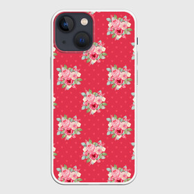 Чехол для iPhone 13 mini с принтом Красные цветы розы в Курске,  |  | flowers | весна | лето | розочка | розы | цветочки | цветы