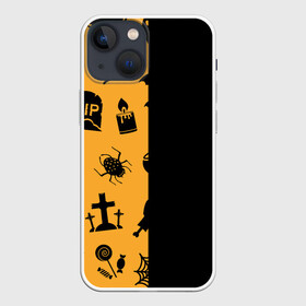 Чехол для iPhone 13 mini с принтом ЧЕРНО ОРАНЖЕВЫЙ ХЭЛЛОУИН в Курске,  |  | halloween | haloween | pumpkin | тыква | хеллоин | хеллоуин | хелоин | хелоуин | хэллоин | хэллоуин | хэлоин | хэлоуин