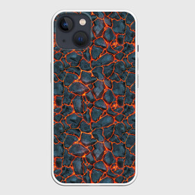 Чехол для iPhone 13 с принтом неоновая лава в Курске,  |  | вулкан | лава | неон | паттерн | поверхность | сила | супермен | текстура | энергия
