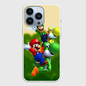 Чехол для iPhone 13 Pro с принтом 3DMario в Курске,  |  | dinosaur | game | luigi | mario | nintendo | super | video game | yoshi | видео игра | динозавр | игра | йоши | луиджи | марио | нинтендо | супер марио