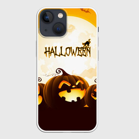 Чехол для iPhone 13 mini с принтом HALLOWEEN   ХЭЛЛОУИН (ТЫКВЫ). в Курске,  |  | bones | ghost | halloween | pumpkin | skull | кости | летучие мыши | приведение | призрак | скелет | тыква | хеллоуин | хоррор | хэллоуин