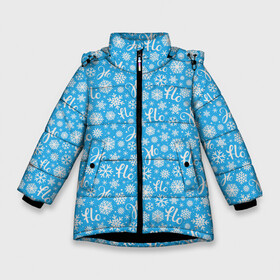Зимняя куртка для девочек 3D с принтом Смех Санты в Курске, ткань верха — 100% полиэстер; подклад — 100% полиэстер, утеплитель — 100% полиэстер. | длина ниже бедра, удлиненная спинка, воротник стойка и отстегивающийся капюшон. Есть боковые карманы с листочкой на кнопках, утяжки по низу изделия и внутренний карман на молнии. 

Предусмотрены светоотражающий принт на спинке, радужный светоотражающий элемент на пуллере молнии и на резинке для утяжки. | christmas | merry christmas | santa claus | дед мороз | ёлка | зима | мороз | новый год | подарок | праздник | рождество | с новым годом | сантаклаус | снегурочка | снежинки
