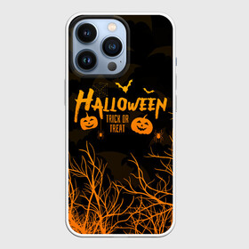 Чехол для iPhone 13 Pro с принтом HALLOWEEN FOREST BATS | ЛЕТУЧИЕ МЫШИ В ЛЕСУ ХЕЛЛОУИН в Курске,  |  | bats | bones | ghost | halloween | pumpkin | skull | кости | летучие мыши | приведение | призрак | скелет | тыква | хеллоуин | хоррор | хэллоуин