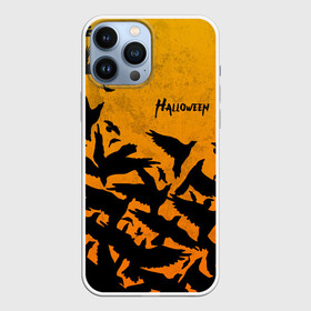 Чехол для iPhone 13 Pro Max с принтом ВОРОНЫ ХЕЛЛОУИН   CROWS HALLOWEEN в Курске,  |  | bats | bones | crow | ghost | halloween | pumpkin | skull | вороны | кости | летучие мыши | приведение | призрак | скелет | тыква | хеллоуин | хоррор | хэллоуин