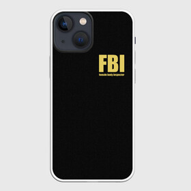 Чехол для iPhone 13 mini с принтом FBI. Female Body Inspector. в Курске,  |  | Тематика изображения на принте: body | fbi | female | inspector | фбр