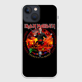 Чехол для iPhone 13 mini с принтом Nights of the Dead, Legacy of the Beast   Iron Maiden в Курске,  |  | iron maiden | адриан смит | айран | айрон | группа | дэйв мюррей | железная дева | ирон | майден | мейд | мейден | метал | мрачный | музыка | песни | рок | стив харрис | тяжелый | хеви | хевиметал