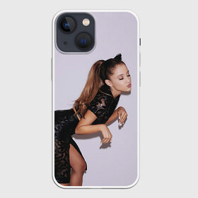 Чехол для iPhone 13 mini с принтом Киска Ариана в Курске,  |  | ariana grande | pop | rap | rep | ариана гранде | исполнители | исполнитель | музыка | поп | попса | реп