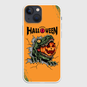 Чехол для iPhone 13 mini с принтом Т Рекс с тыквой в пасте | Хэллоуин в Курске,  |  | dino | dinosauria | halloween | haloween | t rex | ti rex | trex | дино | динозавр | парк юрского | т рекс | ти рекс | трекс | хеллоин | хеллоуин | хелоин | хелоуин | хэллоин | хэллоуин | хэлоин | хэлоуин | чудовище | юрский период