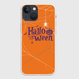 Чехол для iPhone 13 mini с принтом ПАУТИНКА НА ХЭЛЛОУИН в Курске,  |  | halloween | haloween | пауки | паутина | паутинка | паучки | хеллоин | хеллоуин | хелоин | хелоуин | хэллоин | хэллоуин | хэлоин | хэлоуин