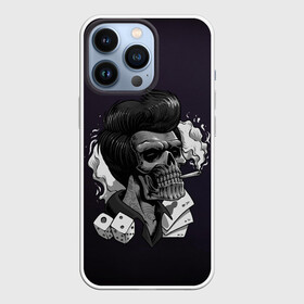Чехол для iPhone 13 Pro с принтом Элвис жив в Курске,  |  | halloween | арт | графика | зомби | мистика | праздник | ужасы | хэллоуин | череп