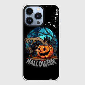 Чехол для iPhone 13 Pro с принтом Ужасная ночь в Курске,  |  | halloween | арт | графика | мистика | паук | праздник | тыква | ужасы | хэллоуин