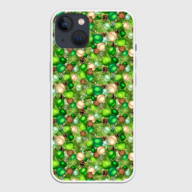 Чехол для iPhone 13 с принтом Новогодние Игрушки (украшения) в Курске,  |  | christmas | merry christmas | santa claus | дед мороз | ёлка | елочные шары | игрушки | новый год | подарок | праздник | рождество | с новым годом | сантаклаус | снежинки | украшения