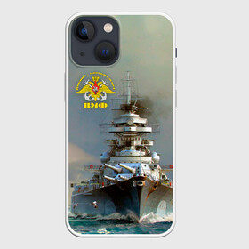 Чехол для iPhone 13 mini с принтом ВМФ Военно Морской Флот в Курске,  |  | army | армейка | армия | бф | вмс | вмф | военно морской флот | войска | герб | дкбф | знак | ксф | кчф | лого | мичман | море | морпех | морская пехота | морские силы | моряк | орел | подводник | россия | рф