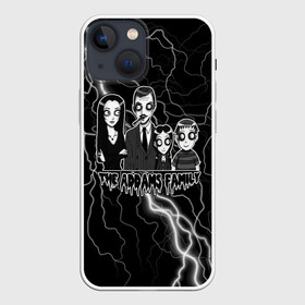 Чехол для iPhone 13 mini с принтом Addams family | Семейка Аддамс в Курске,  |  | Тематика изображения на принте: адамс | аддамс | гомес | гомэс | мультфильм | пагзли | пагсли | семейка адамс | семейка аддамс | уэнздэй