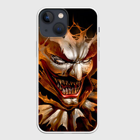 Чехол для iPhone 13 mini с принтом Улыбка смерти в Хэллоуин в Курске,  |  | day of the dead | dead man | demon | fangs | halloween | happy halloween | holiday | scary clown | smile of death | zombie | демон | день мертвых | зомби | клыки | мертвец | праздник | страшный клоун | хэллоуин