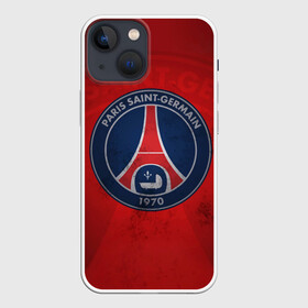 Чехол для iPhone 13 mini с принтом Paris Saint Germain в Курске,  |  | eiffel tower | emblem | football | football club | paris | paris saintgermain | psg | sports | пари сен жермен | париж | псж | спорт | футбол | футбольный клуб | эйфелева башня | эмблема