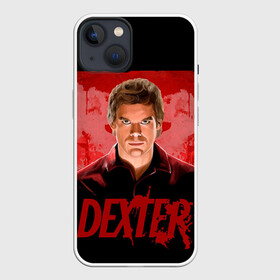 Чехол для iPhone 13 с принтом Dexter Декстер портрет постер в Курске,  |  | blood | dexter | dexter morgan | декстер | кровь | майами | мясник | постер | правосудие | судмедэксперт