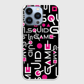 Чехол для iPhone 13 Pro с принтом SQUID GAME ЛОГО PINK в Курске,  |  | 001 | 067 | 456 | netflix | pink | squid game | игра | игра в кальмара | квадрат | круг | нетфликс | распорядитель | сериал | стражи | треугольник