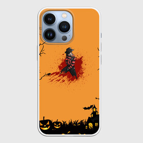 Чехол для iPhone 13 Pro с принтом Halloween Freddy Blood в Курске,  |  | blood | freddy krueger | ghosts | halloween | monsters | nightmare on elm street | orange | pumpkin | кровь | монстры | оранжевый | привидение | тыква | фредди крюгер | хеллоуин