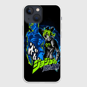 Чехол для iPhone 13 mini с принтом Джолин Куджо, JoJos Bizarre Adventure в Курске,  |  | Тематика изображения на принте: anime | jojo | jojo bizarre adventure | jojos bizarre adventure | stone free | аниме | джоджо | джолин куджо | манга